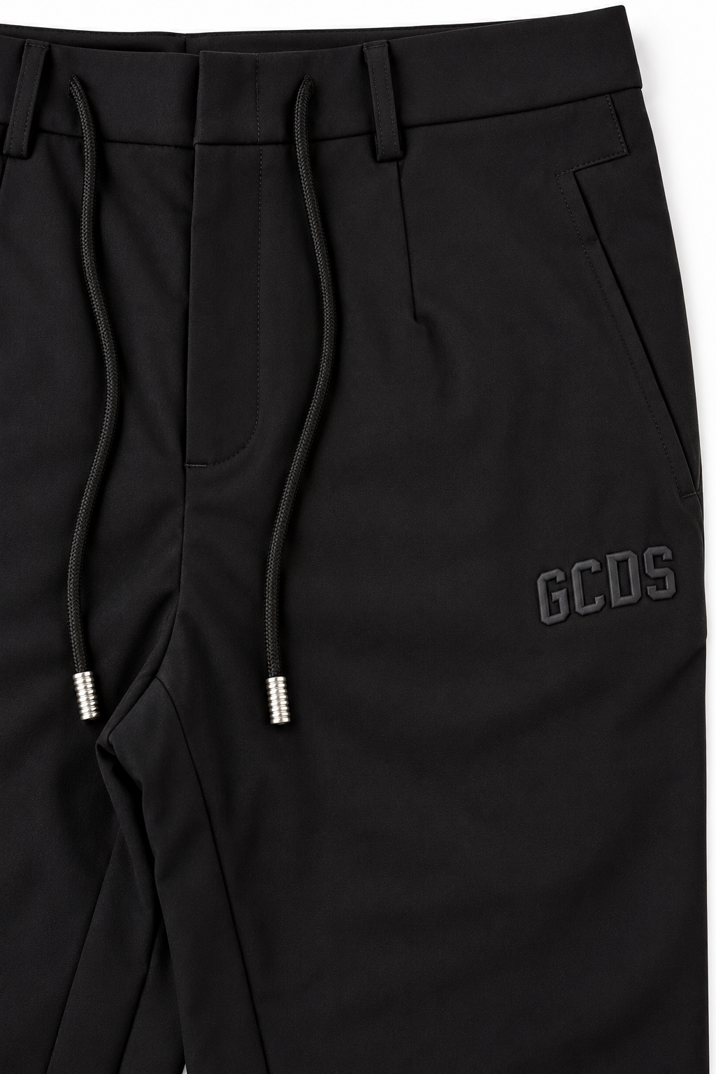 מכנסי GCDS שחורים בגזרה מחויטת
