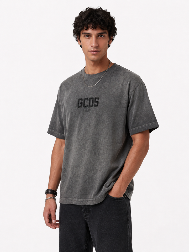 חולצת טי שירט שחורה GCDS MT08
