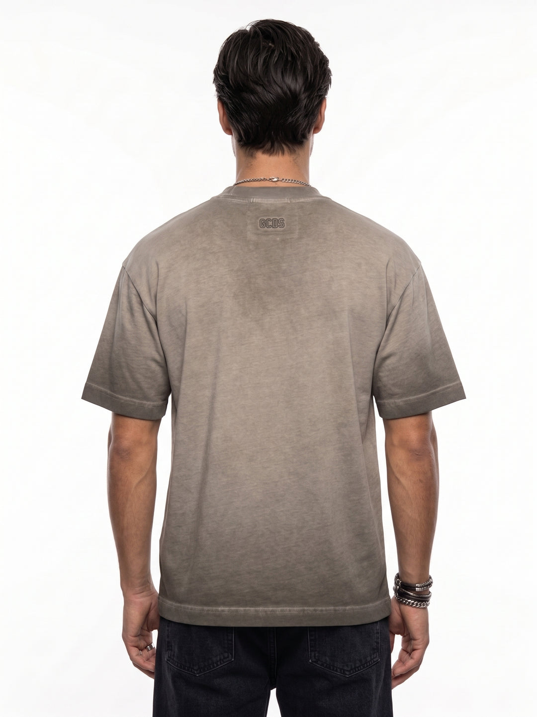 GCDS Milano Washed Grey T-Shirt