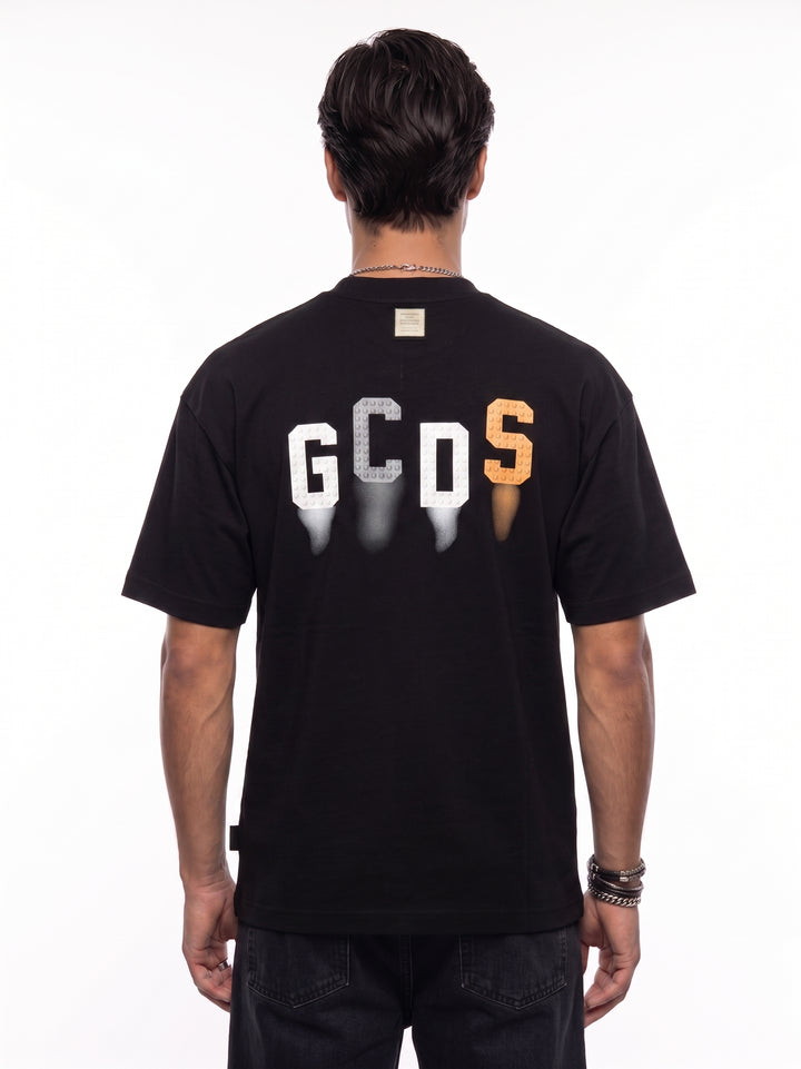 חולצת טי שירט GCDS לגו לוגו – שחור