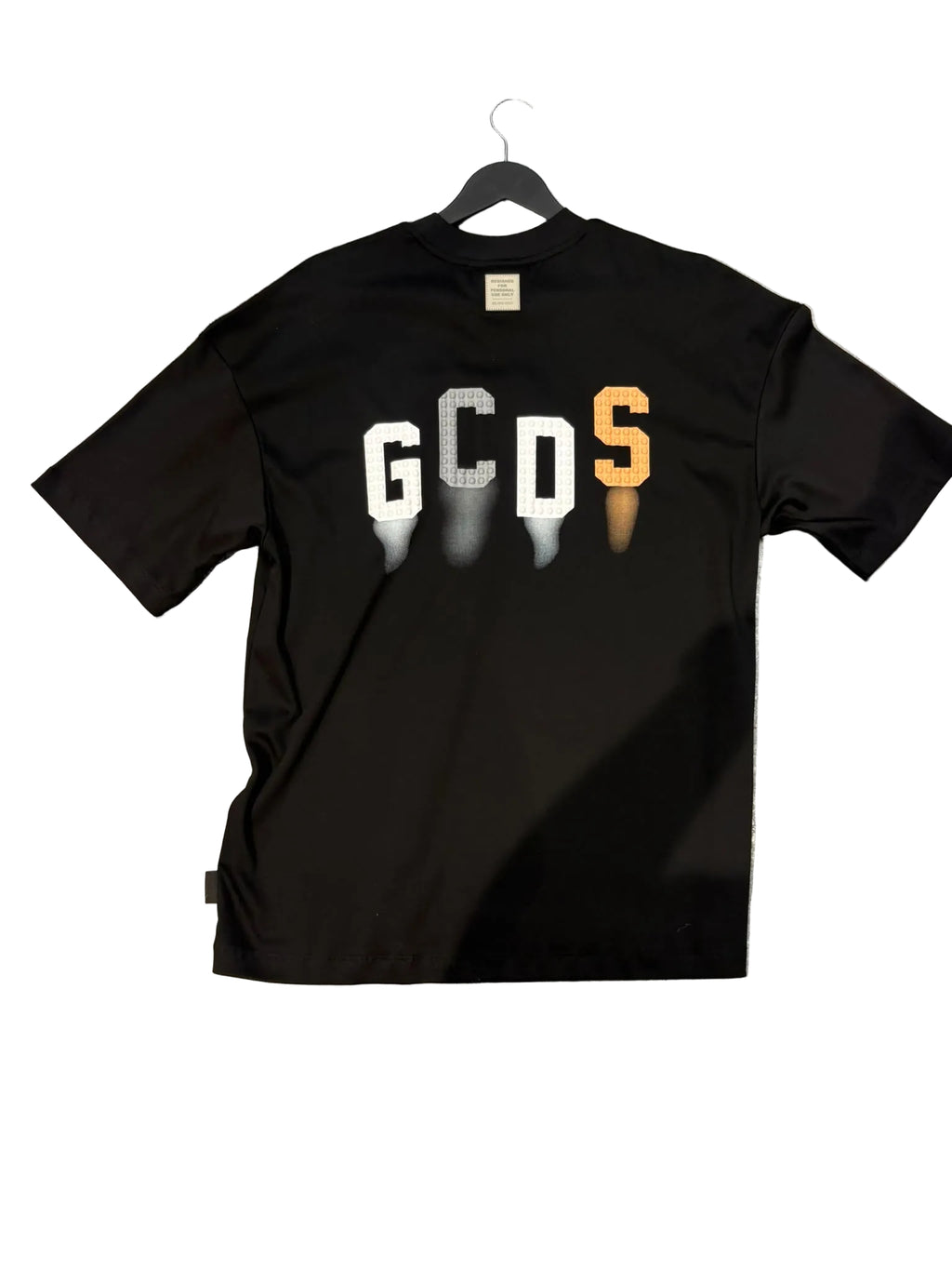 חולצת טי שירט GCDS לגו לוגו – שחור – תמונה 4