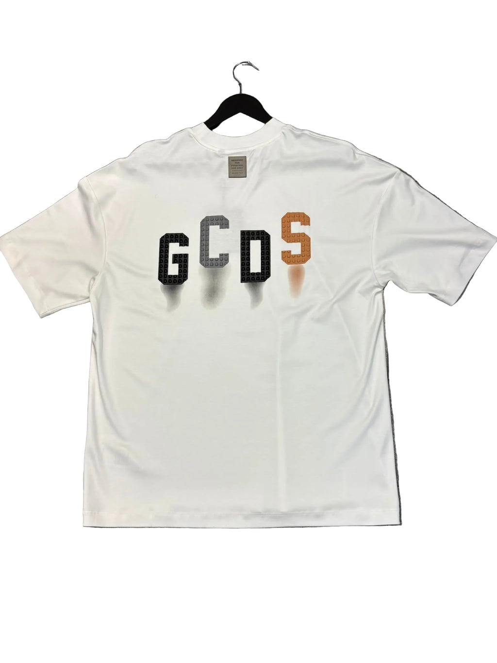 חולצת טי שירט GCDS לגו לוגו – לבן – תמונה 4