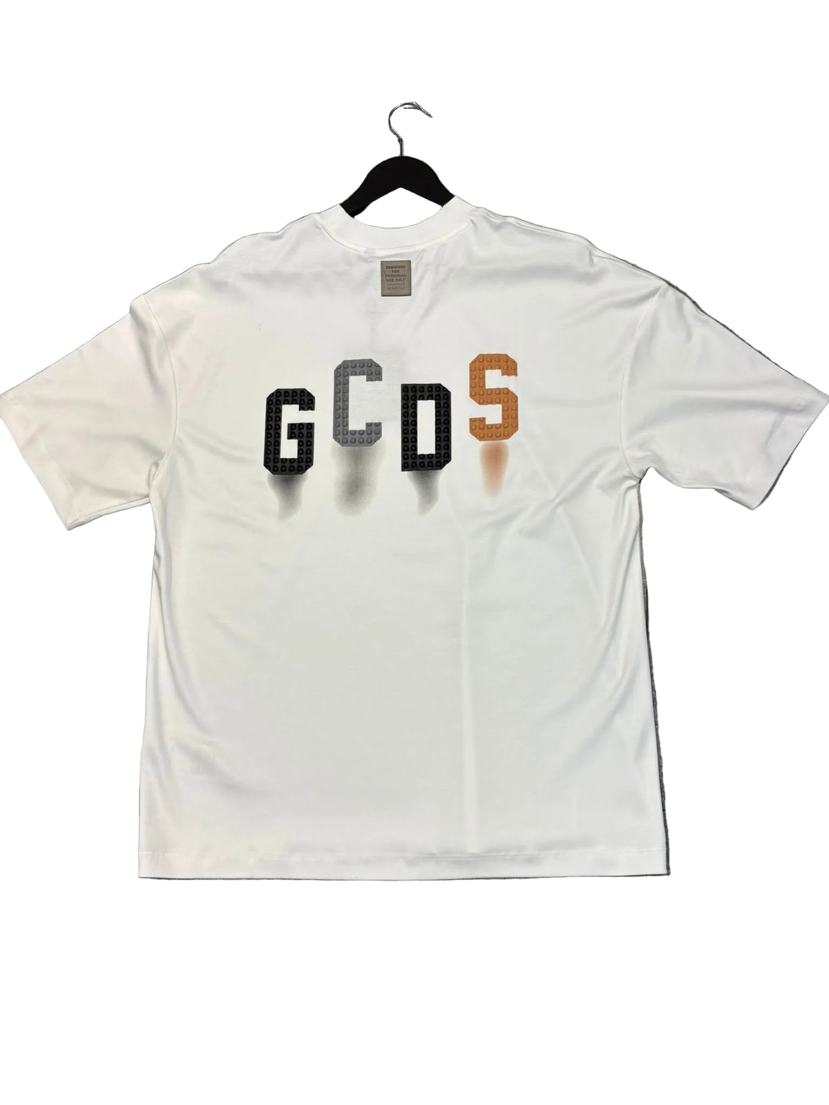 חולצת טי שירט GCDS לגו לוגו – לבן – תמונה 4