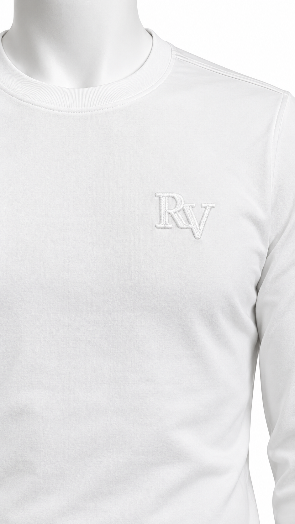 חולצת שרוול ארוך ROBERTO VINO – לבנה